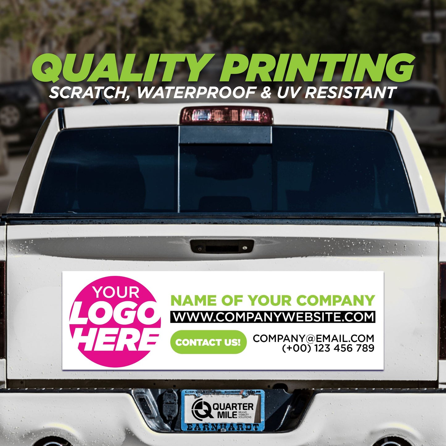 Heavy-Duty Custom Vehicle Magnetic Signs