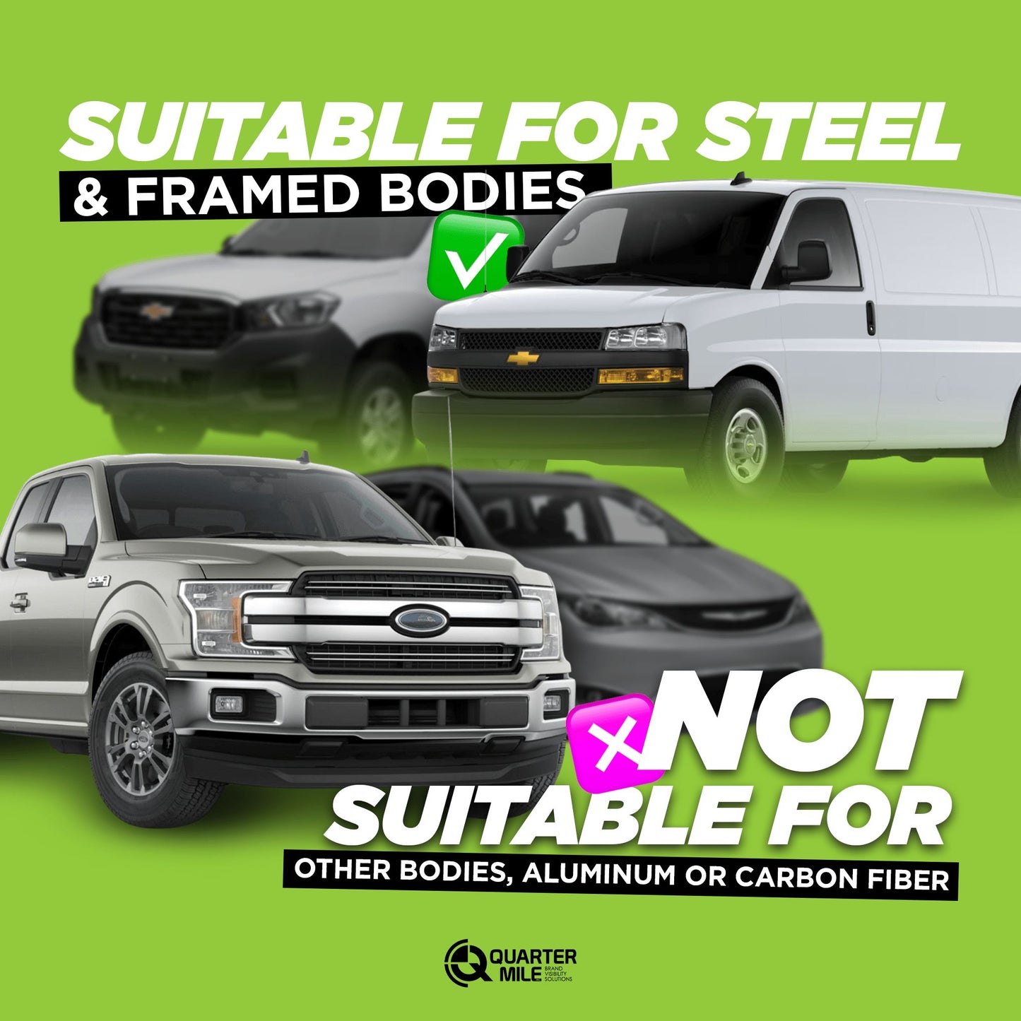 Heavy-Duty Custom Vehicle Magnetic Signs